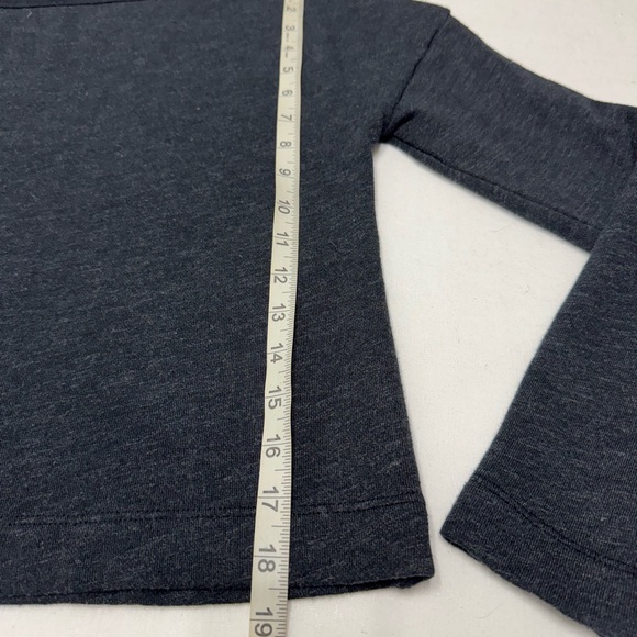 James Peres Women’s Vintage Terry Pullover Sweatshirt Dark Gray Boat Neck Size 2 - Picture 6 of 11